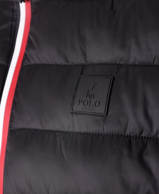 Polo Jacket Nylon Puffer Black
